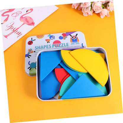 🧩 SmartShapes™ – Eğitici Ahşap Puzzle Seti (Zekâ ve Beceri Geliştirici Oyuncak)